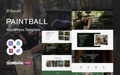 Booulet - Paintball Club Multipurpose WordPress Elementor Theme theme free